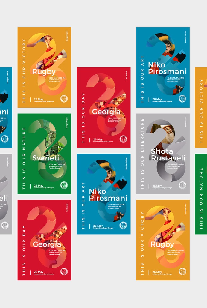 26 MAY - Independence Day of Georgia on Behance