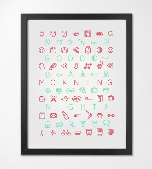 Good Morning, Night #inspiration #design #graphic #professional #quality