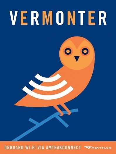 Clever Amtrak Wi-Fi Posters #poster