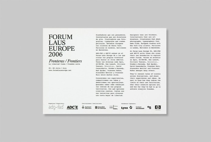Forum Laus Europe | Astrid Stavro Studio #layout