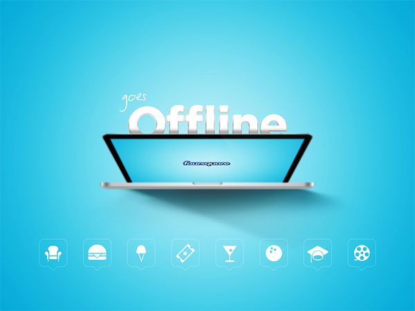Foursquare goes Offline Rustam Sayfutdinov #foursquare #icons