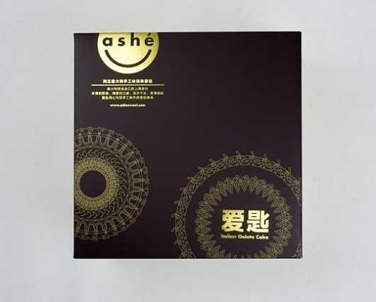 Ashé | Lovely Package #packaging #asia #yellow #brown #identity #gold