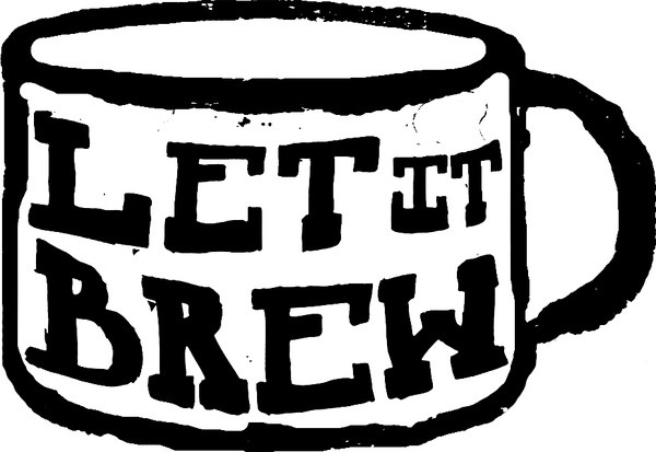 Let It Brew #woodcut #print #shirt #logo #carve #hand
