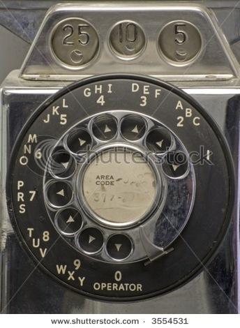 Rotary dial pay phone. Operators could tell how much money you deposited by the tone that each type of coin made #dial #rotary #phone #vintage
