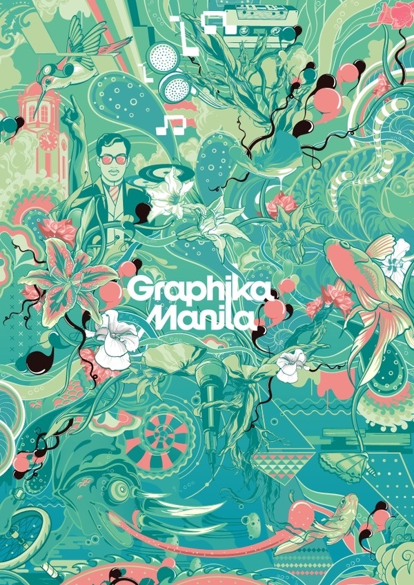 Graphika Manila 12 Gig Set on the Behance Network #colours #illustration #blue #manila #green