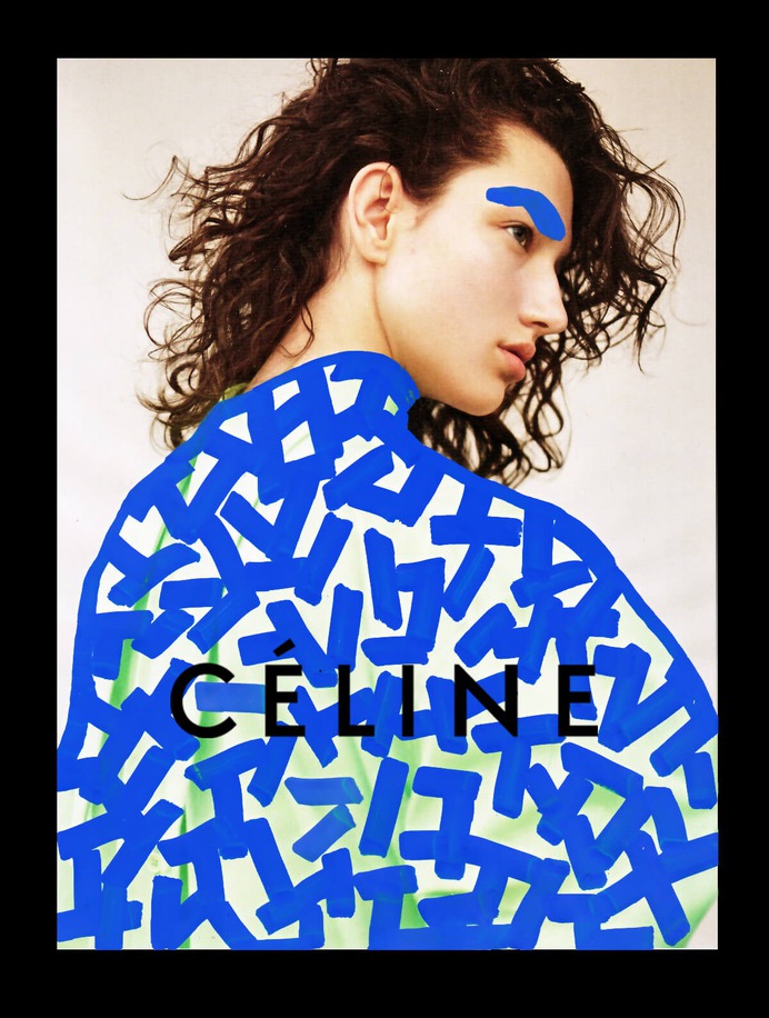 Celine Advertising by Andreea Robescu. Magazine Covers painting. www.andreearobescu.com