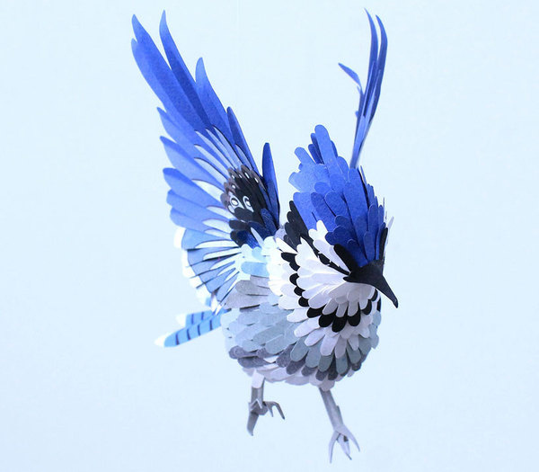 Paper bird sculptures by Diana Beltran Herrera #sculpture #paper #art #bird