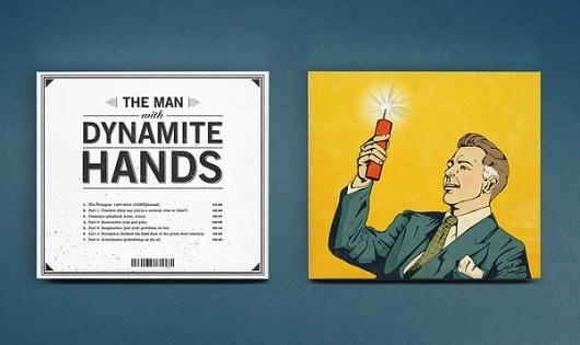 The Man With Dynamite Hands on the Behance Network #cover #record