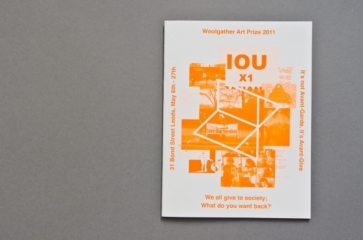 Woolgather Art Prize | Catalogue #print #orange #brochure #typhography
