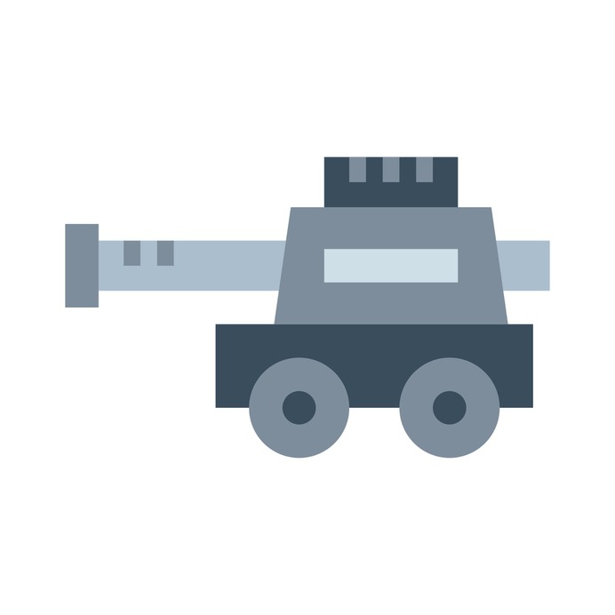 See more icon inspiration related to war, tank, miscellaneous, transportation, cannon, military, shooting, weapon and transport on Flaticon.