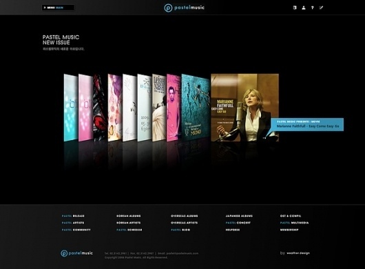 Pastel Music Website on Web Design Served #rtfgdfg