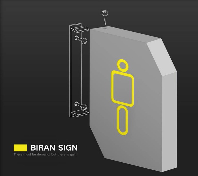 Signage | Sign Design | Wayfinding | Wayfinding signage | Signage design | Wayfinding Design | 商业简约几何图形网吧卫生间标识标志牌