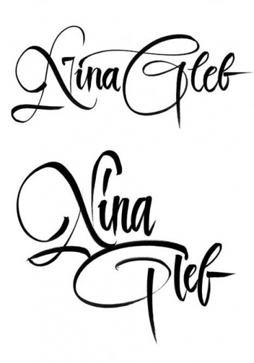 Calligraphy on the Behance Network #marker #behance #spit #brush