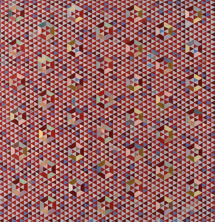 Geometric Pattern Rugs and Poufs by Golran - #textile, #design, #fabrics, #patterns