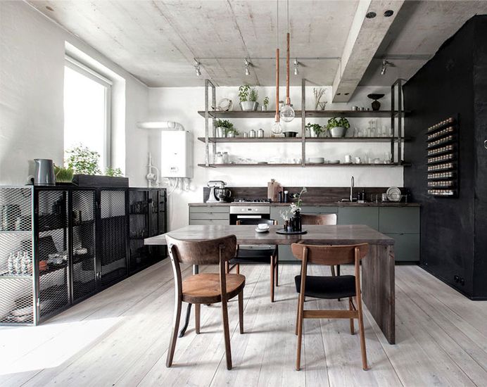 int2 architecture mezzanine apartment russia 4 #kitchen #furniture