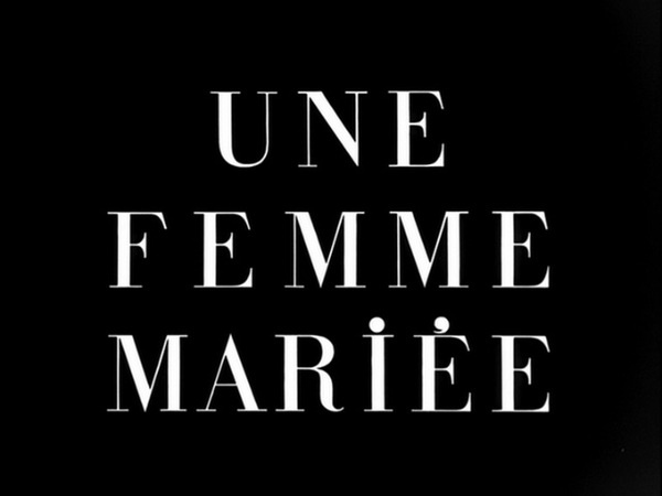 Une femme mariée 1964 movie title #movie #godard #title