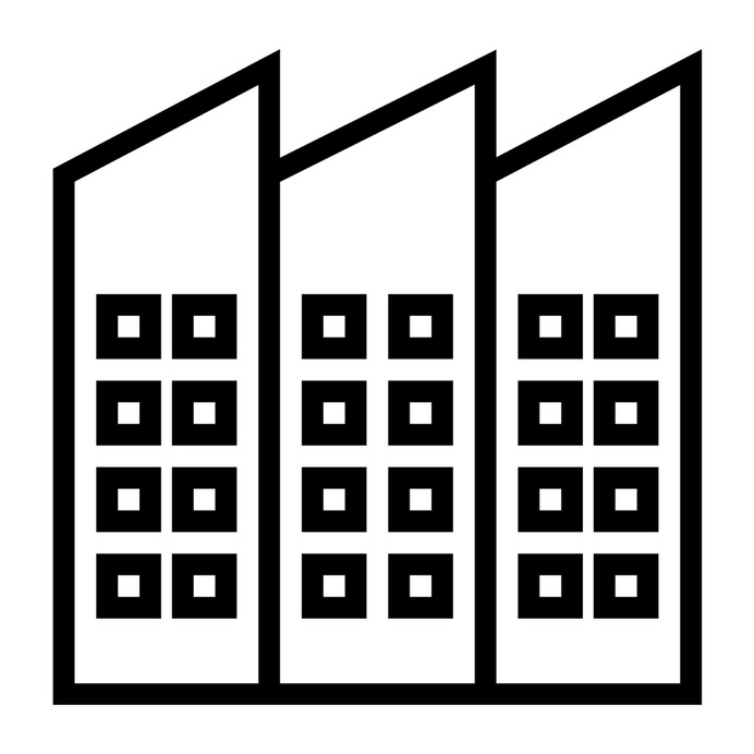 See more icon inspiration related to ar, architecture and city, manufacturer, powerplant, establishment, company, industry, factory, buildings and building on Flaticon.