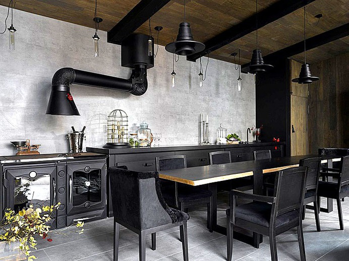 80 Black Kitchen Creative Designs - #design #kitchen #black #furniture #decor #interior #home