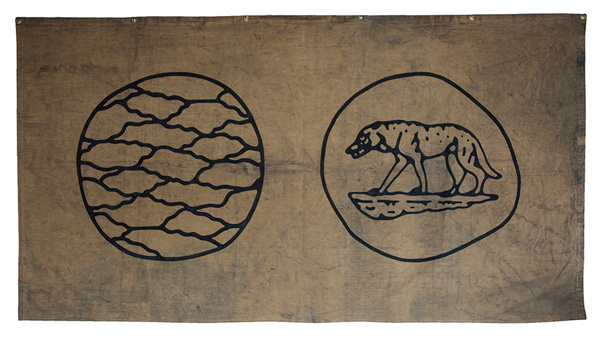 #flag #wolf #fabric