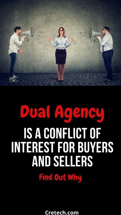 Dual Agency is a Conflict of Interest and is Illegal in Some States. Avoid dual agency when buying or selling a home.