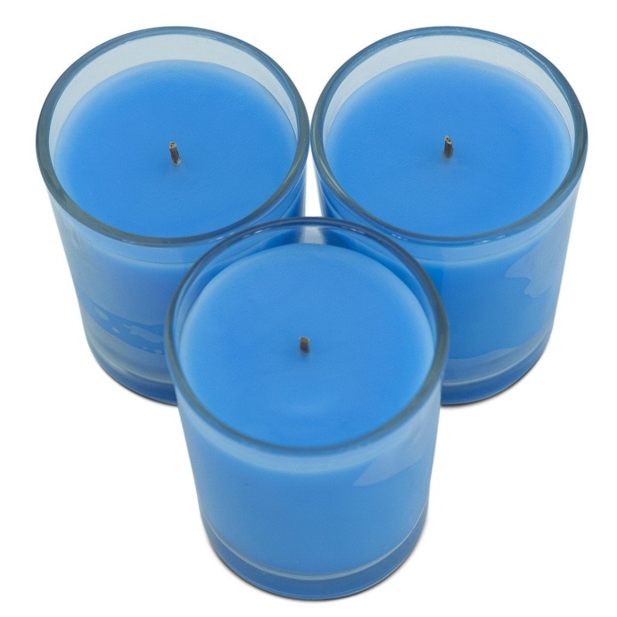 Trio Pack Lotus Flower & Topaz Water Scented Candle