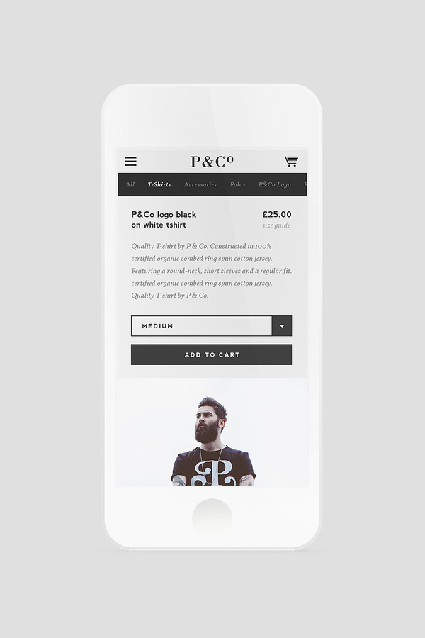 P&Co Clothing | Digital Design Agency | adaptable. #clothing #website #digital #mobile #fashion #web
