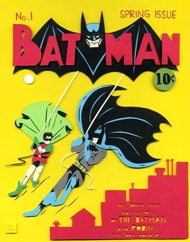 Batman No. 1 #cut #illustration #paper #batman