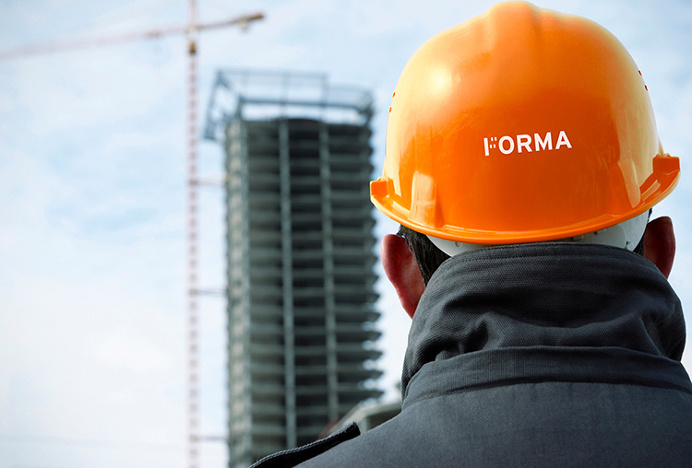 Forma by About Design #orange #branding #helmet