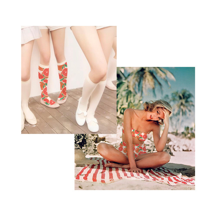 Fruit Pattern. Grapefruit. #clothing #pattern #grapefruit #juicy #swimsuit