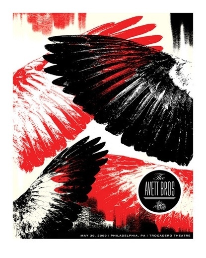 Baubauhaus. #red #print #black #birds #poster