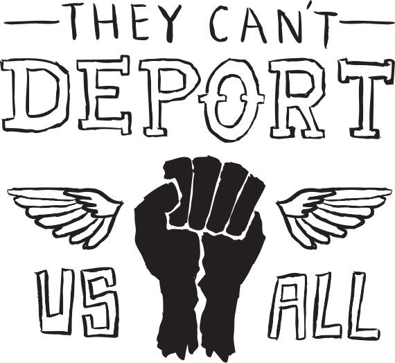 chingobling_cantdeportusall_jongarza_illustration.jpg by Jon Garza #typography #drawn #hand #illustration