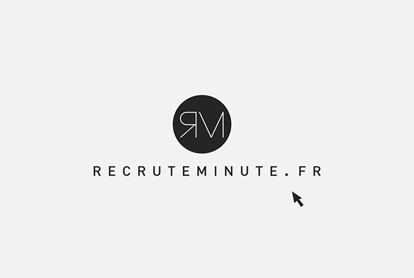 Logo RecruteMinute.fr #logo #recruteminute #logotype