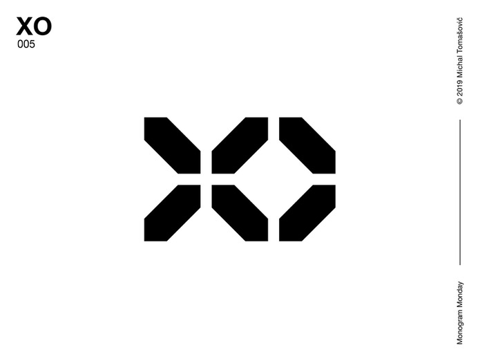 XO Monogram by Michal Tomašovič #monogram #logo #lettermark #design