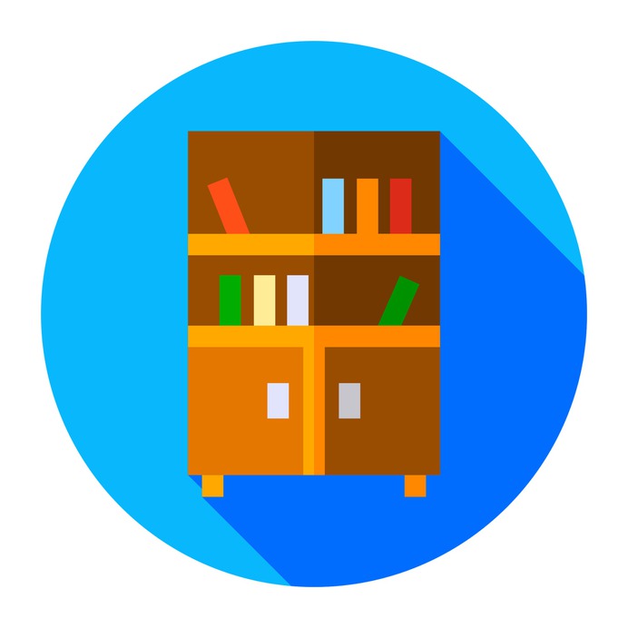 See more icon inspiration related to furniture and household, bookshelves, shelves, bookcase, books and library on Flaticon.