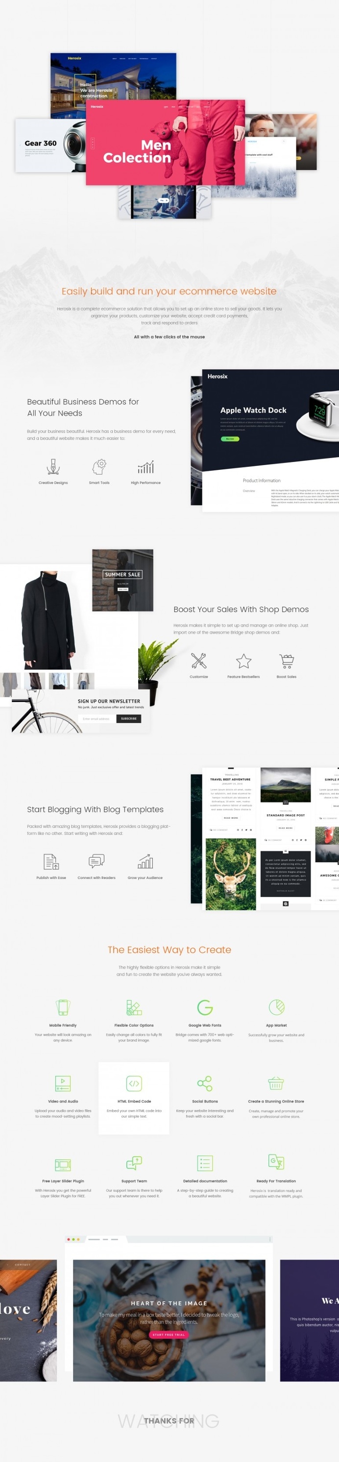 Easily build and run your Ecommerce website
