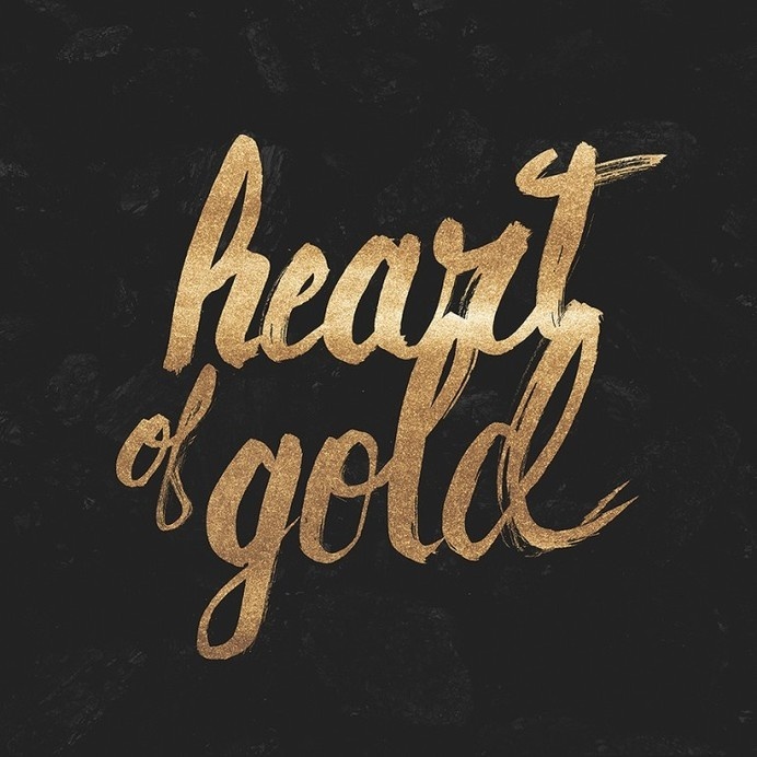 KONING — New Artwork – Heart of Gold #lettering #hand #typography
