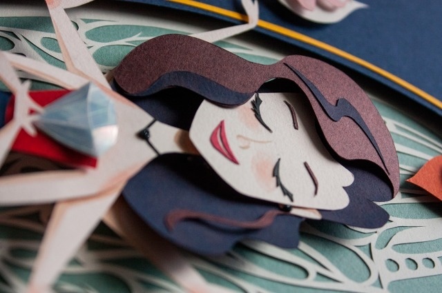 Beauty Paper Cut Illustrations by Dana Sanmar #paper cut #art #dana sanmar