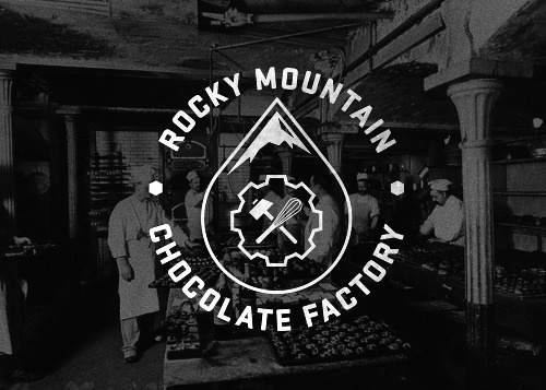 Rocky Mountain Chocolate Factory Logo #mark #smith #design #chocolate #chad #identity #logo