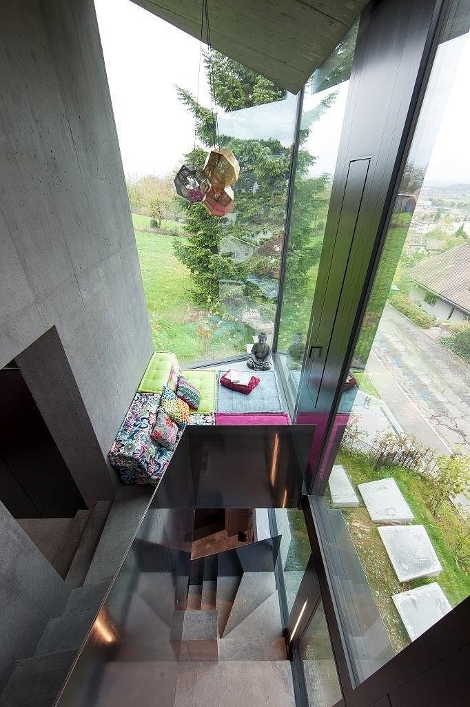 Trubel House by L3P Architekten successful architectural solution for difficult terrain - www.homeworlddesign. com (8) #interior #design #architecture