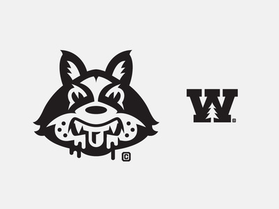 Raccoon #icon #raccoon #spot #illustration