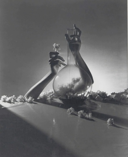 Horst P Horst | Lisa, Hands with Vase and Flowers #photography