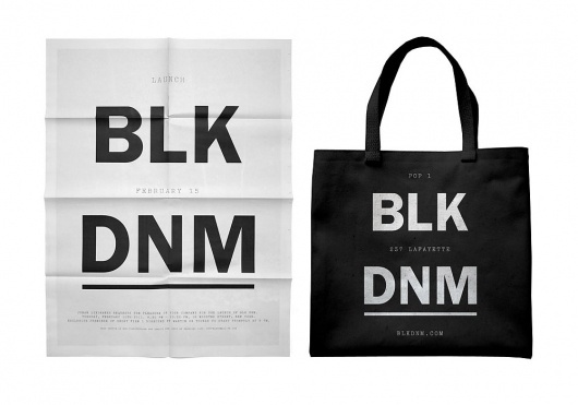 Triboro: BLK DNM — Collate #poster #bag #branding #triboro
