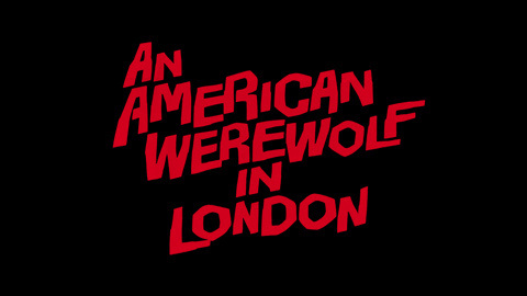 An American werewolf in London 1981 movie poster logo #movie #lettering #title #kitch #horror #typography