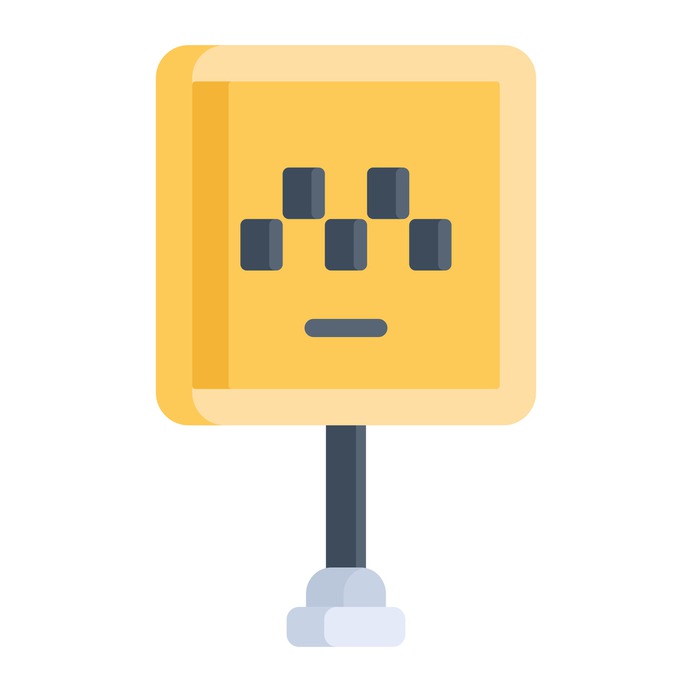 See more icon inspiration related to architecture and city, traffic sign, cab, road sign, architecture, signaling, taxi, public transport, car, sign and transport on Flaticon.