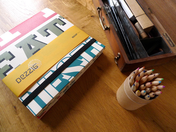 sketchbook by Dezzig #notebook #silkscreen #screenprint