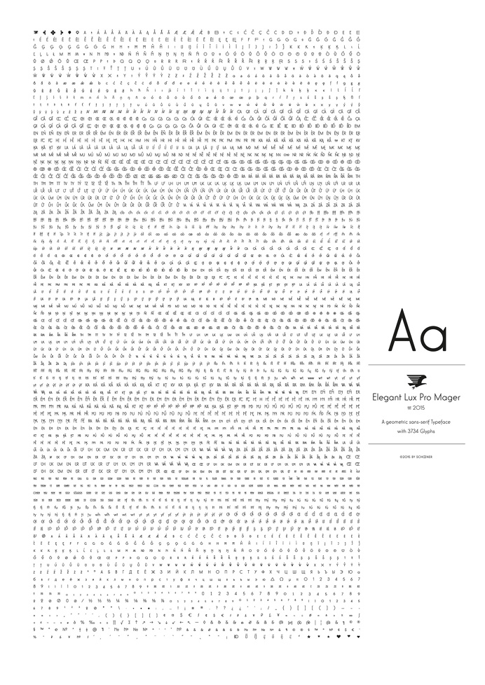 #elegantluxpro #sansserif #geometric #typeface #font #typography inspired by hans möhring (1928)