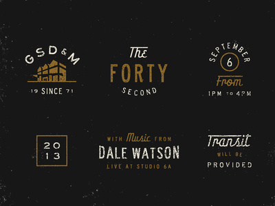 Founders' Day Elements #logos #vintage