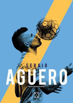 Sergio Aguero Poster Design