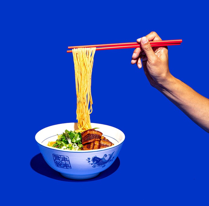 Hey Noodles Food Photography Xiao Mian Chongqing Street Noodles with Pork Belly