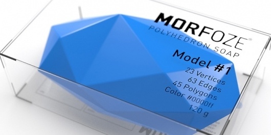 MORFOZE PolyhedronÂ Soap - TheDieline.com - Package Design Blog #soap #morfoze #polyhedron